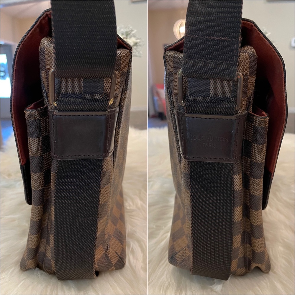 Louis Vuitton Brown Damier Messenger Laptop Bag with Dark Brown Trim - Picture 6 of 13